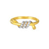 TOMEI Diamond Cut Collection Twisted Ring, Yellow Gold 916