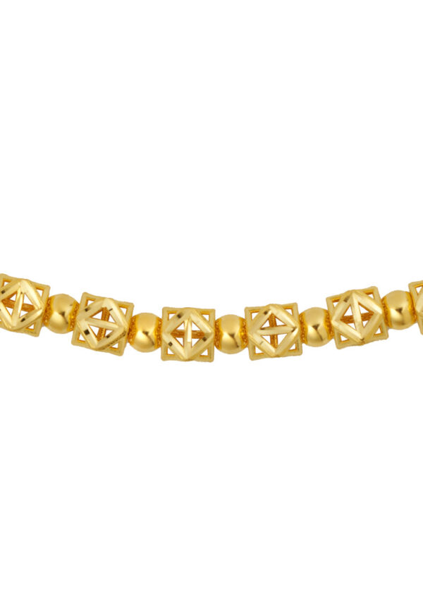 TOMEI Hexagon Beads Bracelet, Yellow Gold 916
