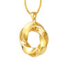 TOMEI Lusso Italia Swirly Pendant, Yellow Gold 916
