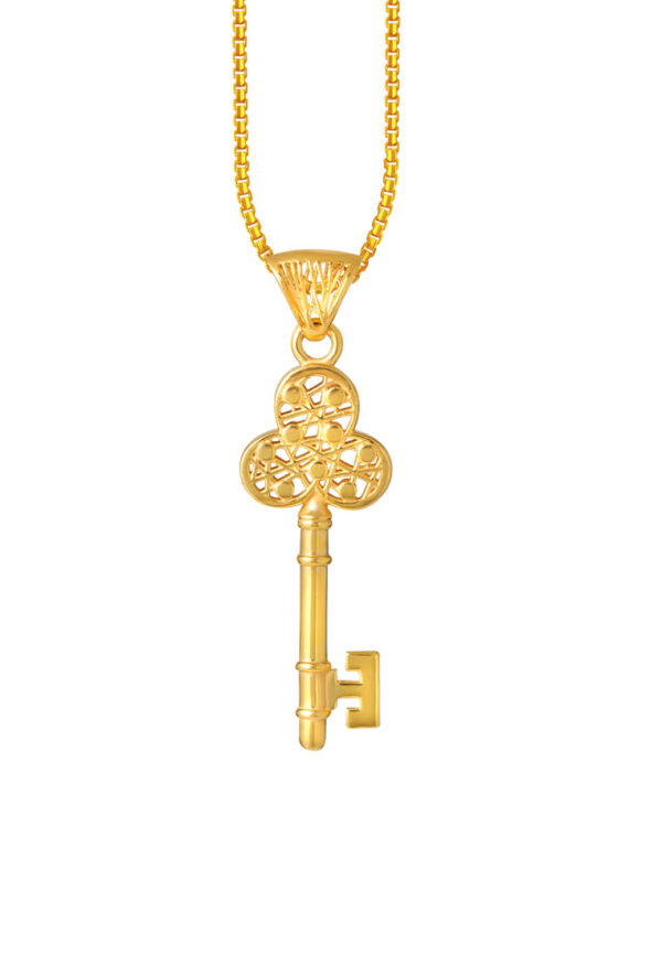 TOMEI Lusso Italia Key Pendant, Yellow Gold 916