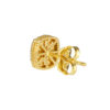 TOMEI Lusso Italia Radiant Square Earrings, Yellow Gold 916