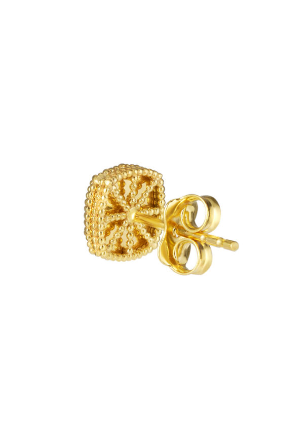 TOMEI Lusso Italia Radiant Square Earrings, Yellow Gold 916