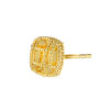 TOMEI Lusso Italia Radiant Square Earrings, Yellow Gold 916