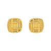 TOMEI Lusso Italia Radiant Square Earrings, Yellow Gold 916