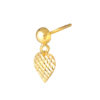 TOMEI Lusso Italia Dangling Heart Earrings, Yellow Gold 916