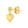 TOMEI Lusso Italia Dangling Heart Earrings, Yellow Gold 916