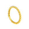 TOMEI Mix & Match Stackable Ring (2 Pcs), Yellow Gold 916