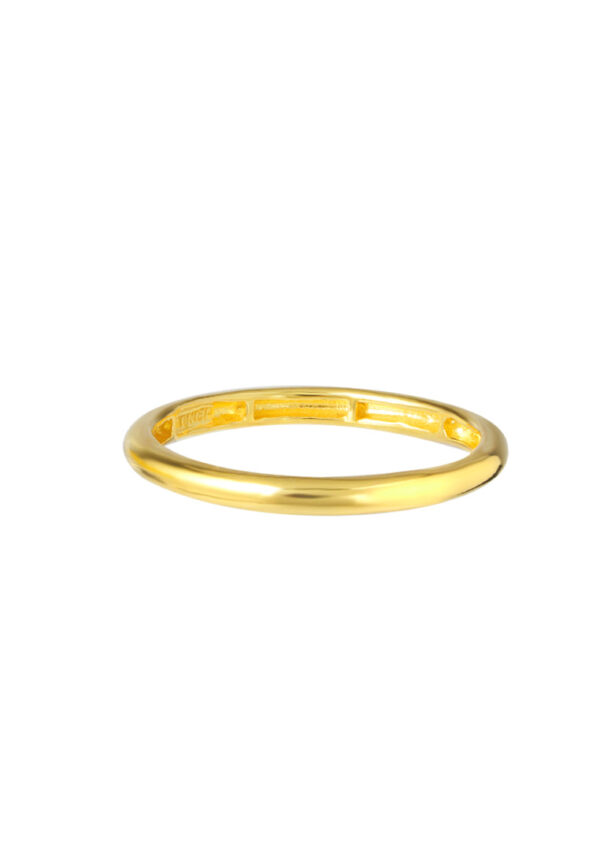 TOMEI Mix & Match Stackable Ring (2 Pcs), Yellow Gold 916