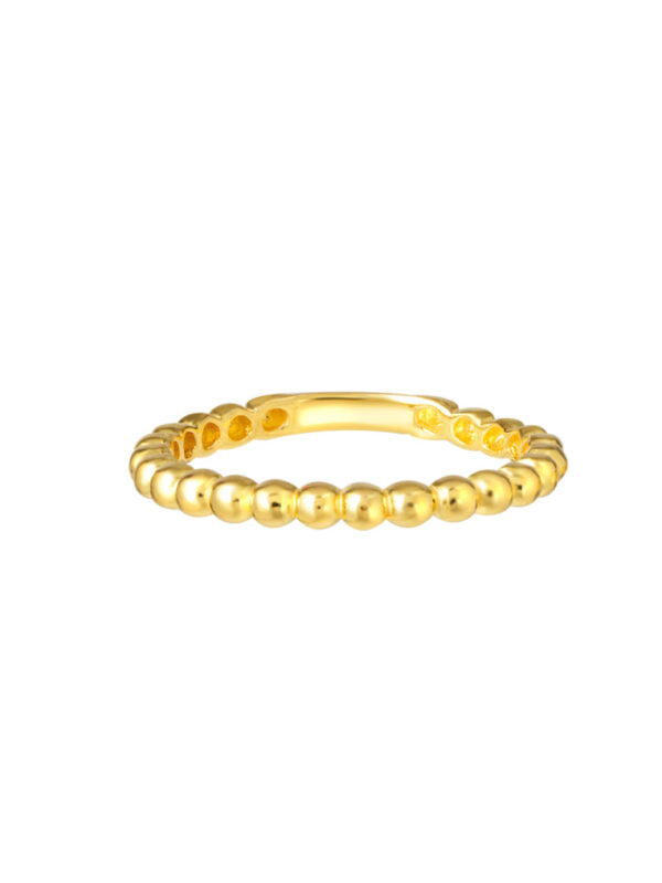 TOMEI Mix & Match Stackable Ring (2 Pcs), Yellow Gold 916
