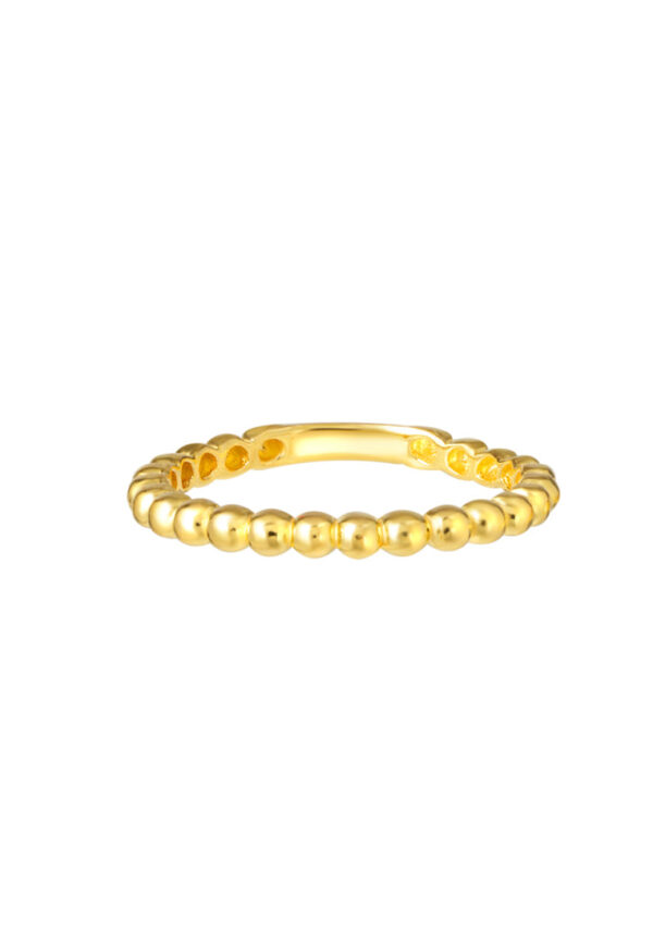 TOMEI Mix & Match Stackable Ring (2 Pcs), Yellow Gold 916