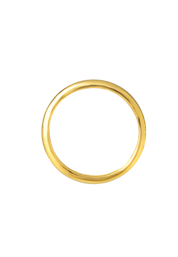 TOMEI Mix & Match Stackable Ring (2 Pcs), Yellow Gold 916