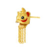 TOMEI Lion Dance Tassels Earrings, Yellow Gold 916
