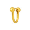 TOMEI Lusso Italia Loop Earrings, Yellow Gold 916