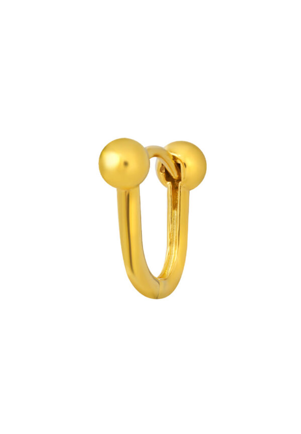 TOMEI Lusso Italia Loop Earrings, Yellow Gold 916