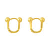 TOMEI Lusso Italia Loop Earrings, Yellow Gold 916