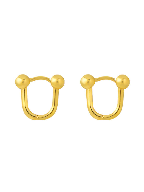 TOMEI Lusso Italia Loop Earrings, Yellow Gold 916