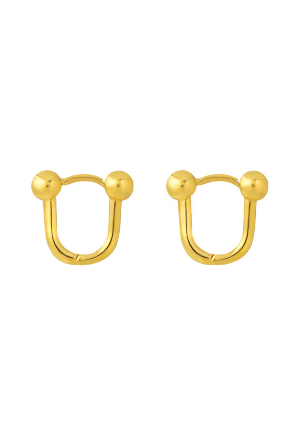TOMEI Lusso Italia Loop Earrings, Yellow Gold 916