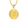 TOMEI Lusso Italia Circle Pendant, Yellow Gold 916