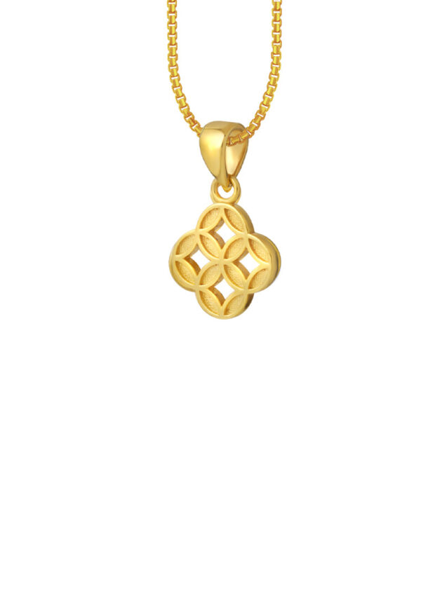 TOMEI Lusso Italia Coin Pendant, Yellow Gold 916