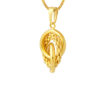 TOMEI Lusso Italia Trio-Circle Pendant, Yellow Gold 916