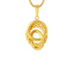 TOMEI Lusso Italia Trio-Circle Pendant, Yellow Gold 916