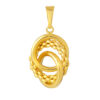 TOMEI Lusso Italia Trio-Circle Pendant, Yellow Gold 916