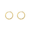 TOMEI Lusso Italia Circle Loop Earrings, Yellow Gold 916