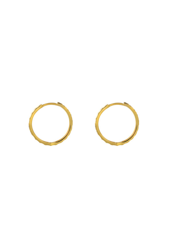 TOMEI Lusso Italia Circle Loop Earrings, Yellow Gold 916