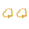 TOMEI Lusso Italia Heart Loop Earrings, Yellow Gold 916