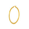 TOMEI Lusso Italia Big Circle Loop Earrings, Yellow Gold 916