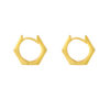 TOMEI Lusso Italia Edged Loop Earrings, Yellow Gold 916