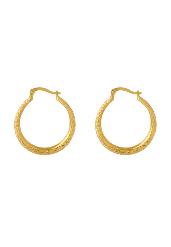 TOMEI Lusso Italia Loop Earrings, Yellow Gold 916