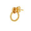 TOMEI Lusso Italia Circle Earrings, Yellow Gold 916