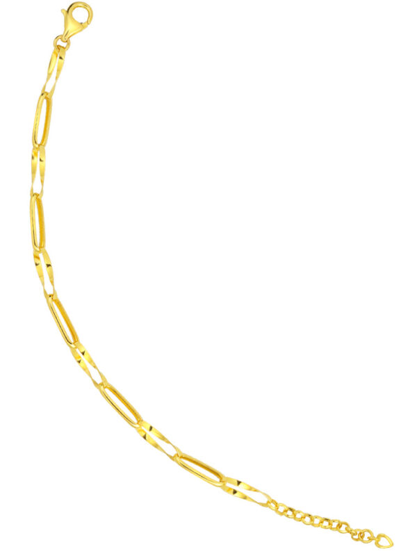 TOMEI Curvy Link Bracelet, Yellow Gold 916