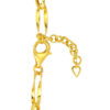 TOMEI Curvy Link Bracelet, Yellow Gold 916