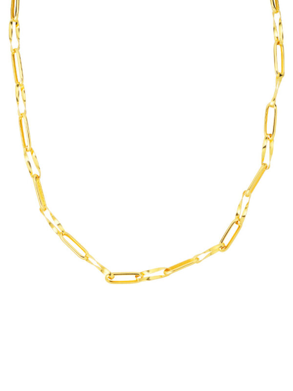 TOMEI Curvy Link Necklace, Yellow Gold 916