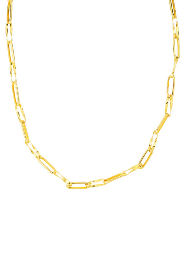 TOMEI Curvy Link Necklace, Yellow Gold 916