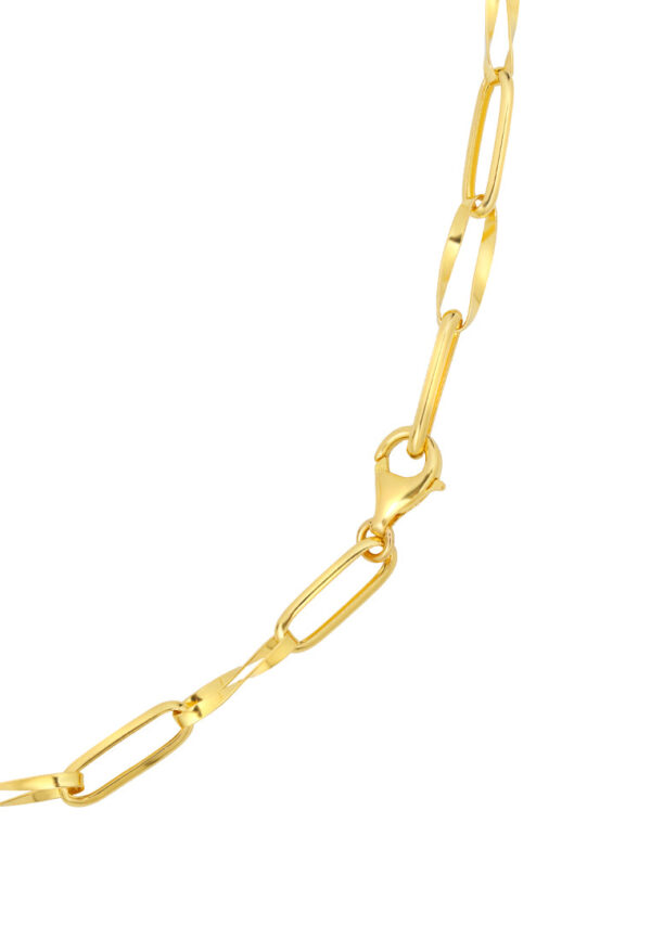 TOMEI Curvy Link Necklace, Yellow Gold 916