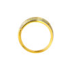TOMEI Dual-Tone Multi-Layer Ring, Yellow Gold 916
