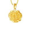 TOMEI Longevity Lock Pendant, Yellow Gold 916
