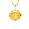 TOMEI Longevity Lock Pendant, Yellow Gold 916