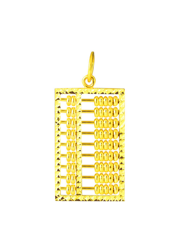 TOMEI Abacus Pendant, Yellow Gold 916