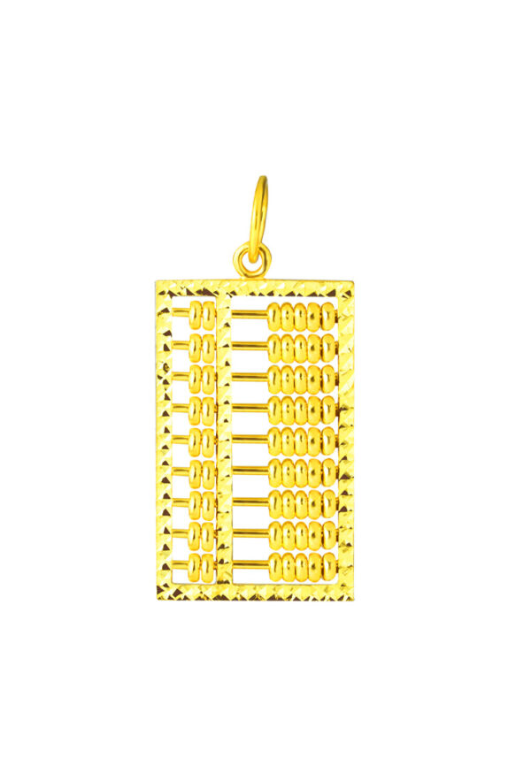 TOMEI Abacus Pendant, Yellow Gold 916
