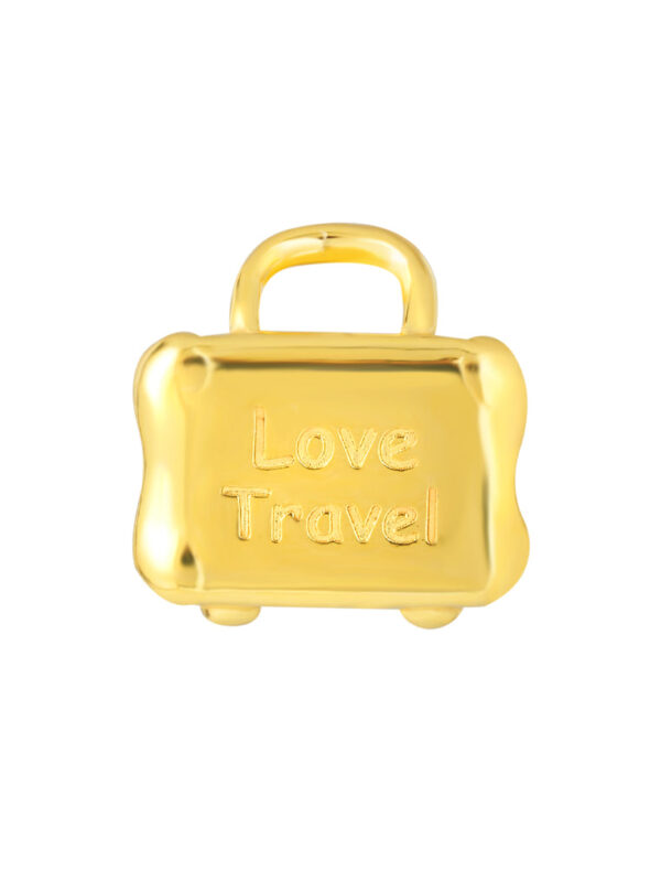 TOMEI I Love Travel Charm, Yellow Gold 916