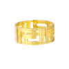 TOMEI Art Of Meander Ring, Yellow Gold 916