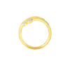 TOMEI Dual-Tone Double Row Ring, Yellow Gold 916