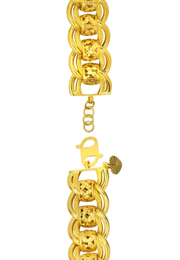 TOMEI Coco Linked Bracelet, Yellow Gold 916