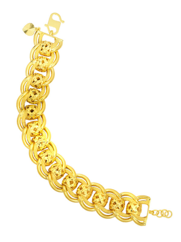 TOMEI Coco Linked Bracelet, Yellow Gold 916
