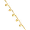 TOMEI Dangle-Hearts Bracelet, Yellow Gold 916