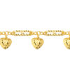 TOMEI Dangle-Hearts Bracelet, Yellow Gold 916
